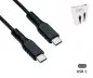 Preview: USBCL-C-15S USB type C til C-ladekabel i salgsfremmende eske, svart, 1,5 m